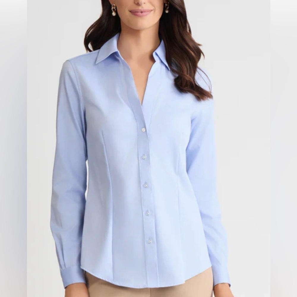 Eddie Bauer Sky Blue Women's Button-Down Shirt